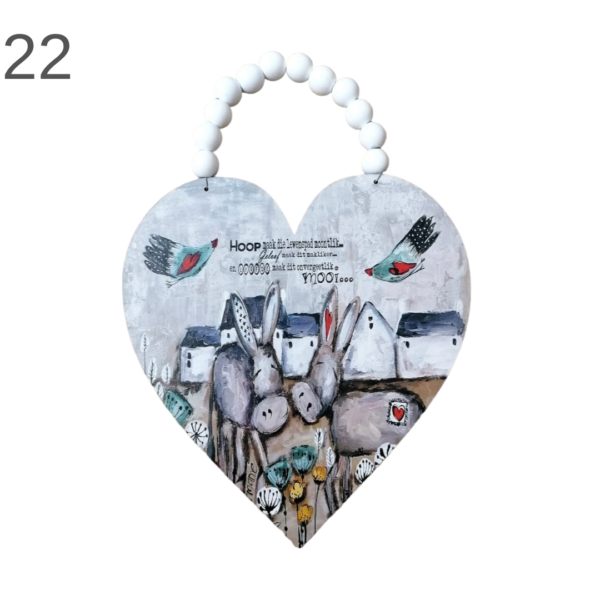 Wooden Decor Hearts (Various) - Image 22