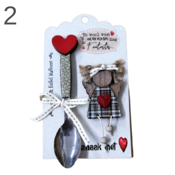 Teaspoon & Angel Magnet Combo - (Various) - Image 2