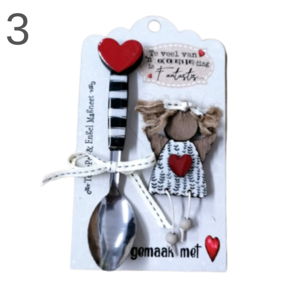 Teaspoon & Angel Magnet Combo - (Various) - Image 3