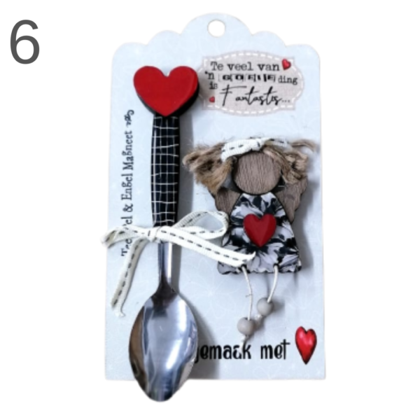 Teaspoon & Angel Magnet Combo - (Various) - Image 6