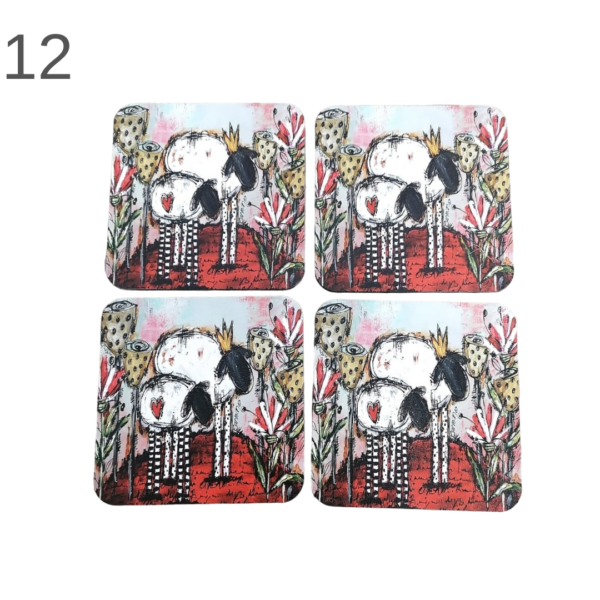 Coasters set of 4 - (Various) - Image 12