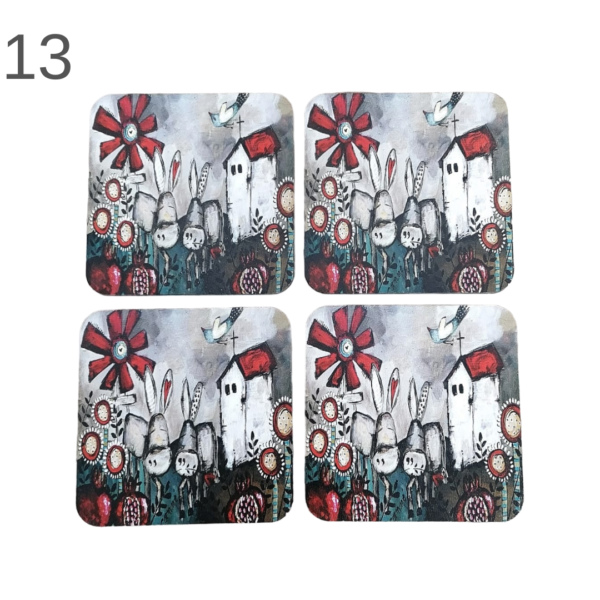 Coasters set of 4 - (Various) - Image 13