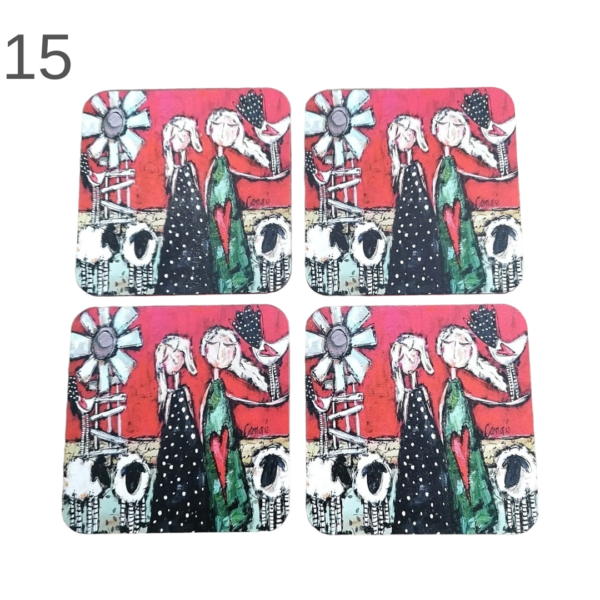 Coasters set of 4 - (Various) - Image 15