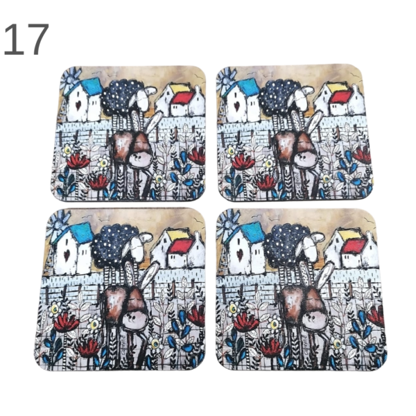 Coasters set of 4 - (Various) - Image 17