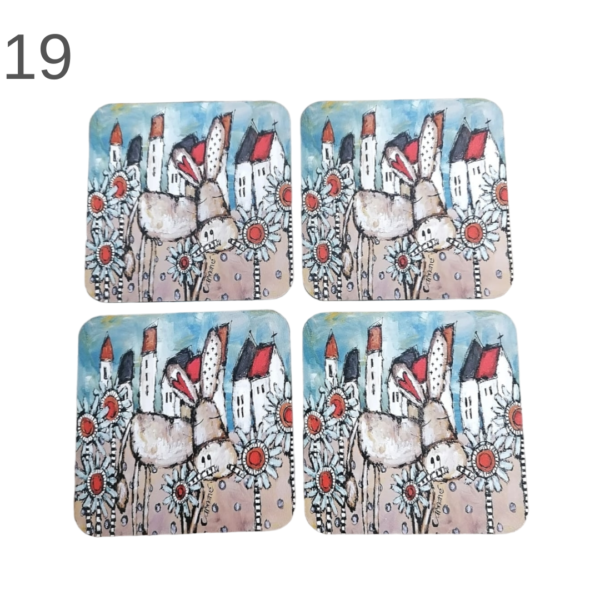 Coasters set of 4 - (Various) - Image 19