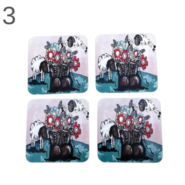 Coasters set of 4 - (Various) - Image 3