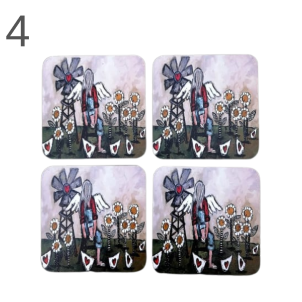 Coasters set of 4 - (Various) - Image 4