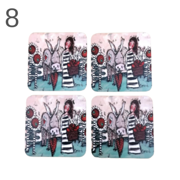 Coasters set of 4 - (Various) - Image 8