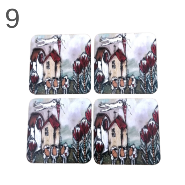 Coasters set of 4 - (Various) - Image 9