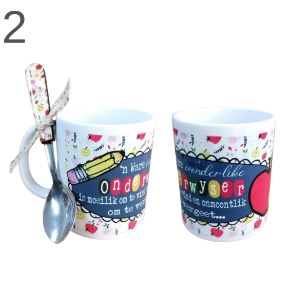 Teacher Mug & Spoon Set - (Various) - Image 2