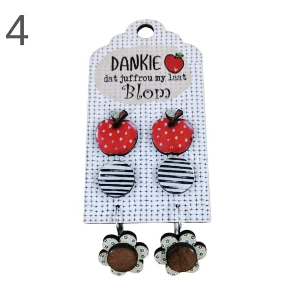 Teacher Flower Earring Combo - (Various) - Image 4