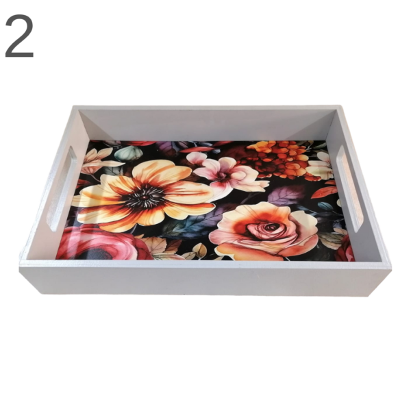 Box Tray with Heart Floral - (Various) - Image 2