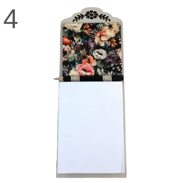 Notepad with Magnet Floral- (Various) - Image 4