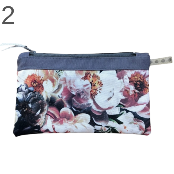 Floral Cosmetic / Pencil Bag – (Various) - Image 2