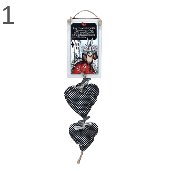 Hanging Board With Hearts - (Various)