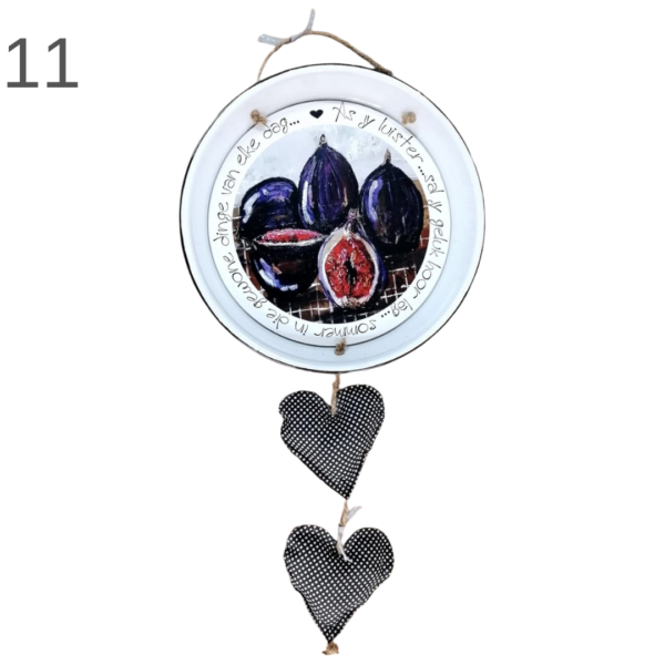 Hanging Enamel Bowl With Hearts - (Various) - Image 11