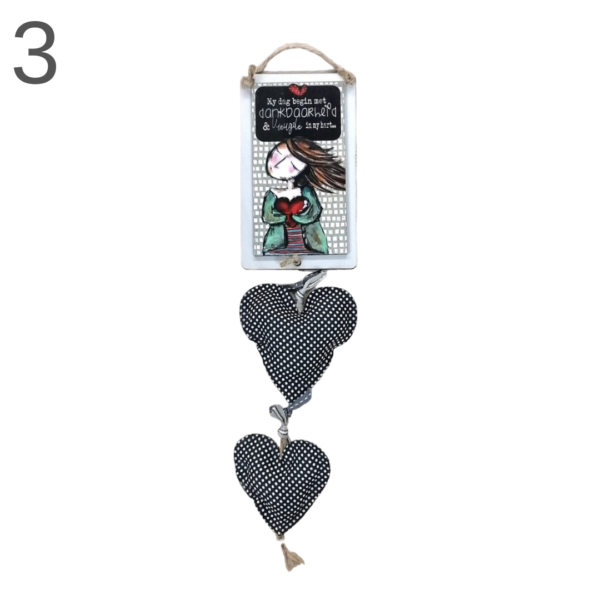 Hanging Board With Hearts - (Various) - Image 3