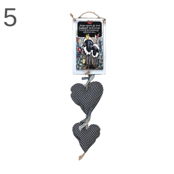 Hanging Board With Hearts - (Various) - Image 5