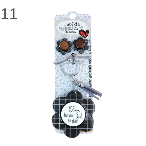 Flower Keyring & Earring Combo - (Various) - Image 11