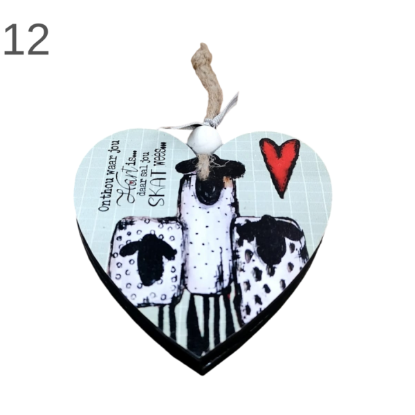 Small Hanging Heart With Bead- (Various) - Image 12