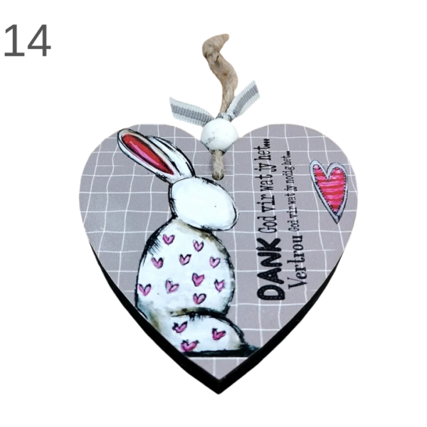 Small Hanging Heart With Bead- (Various) - Image 14