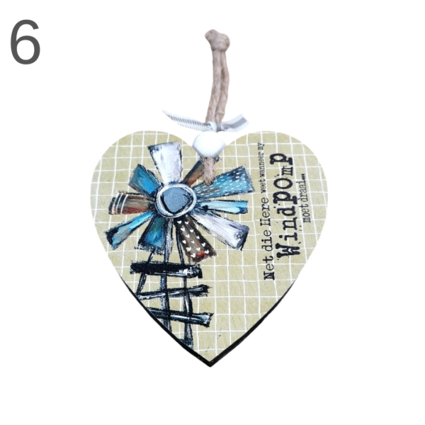 Small Hanging Heart With Bead- (Various) - Image 6