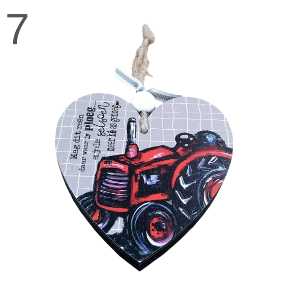 Small Hanging Heart With Bead- (Various) - Image 7