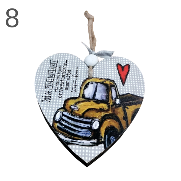 Small Hanging Heart With Bead- (Various) - Image 8