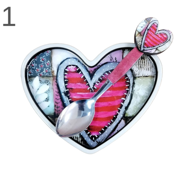 Heart Resin Spoon Rest + Spoon - (Various)