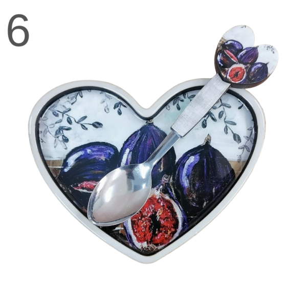 Heart Resin Spoon Rest + Spoon - (Various) - Image 6