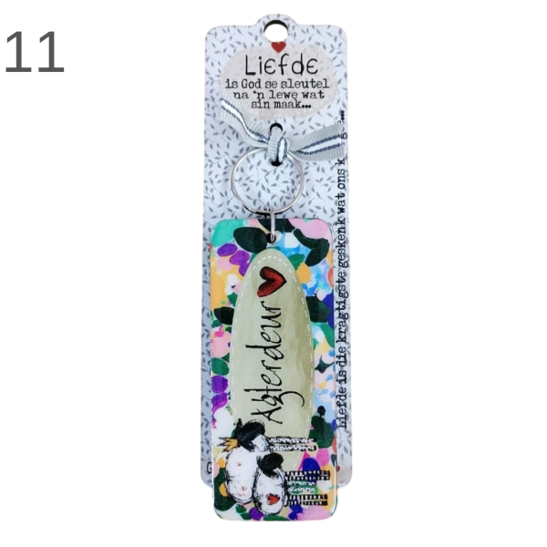 Blossom Saying Keyrings - (Various) - Image 11