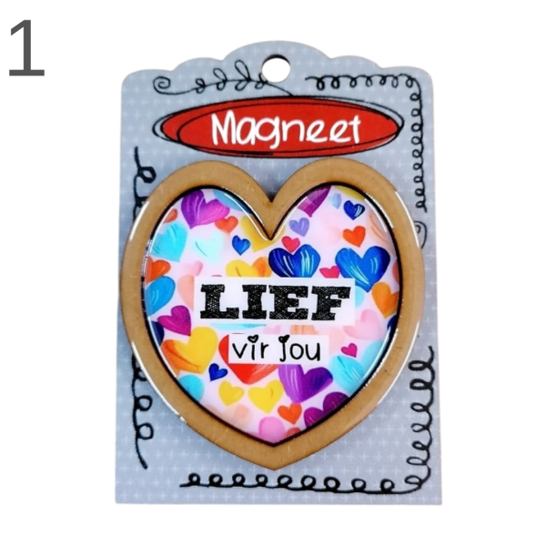 Heart Magnets with backing - ( Various )