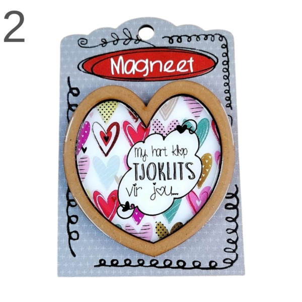 Heart Magnets with backing - ( Various ) - Image 2