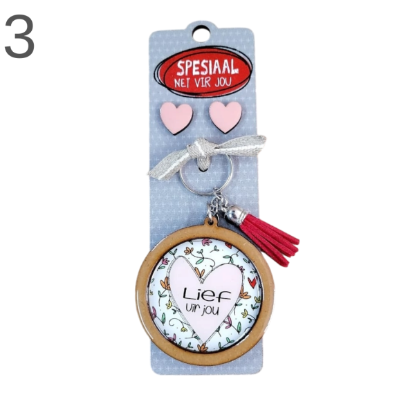 Keyring & Earring Combo - (Various) - Image 3