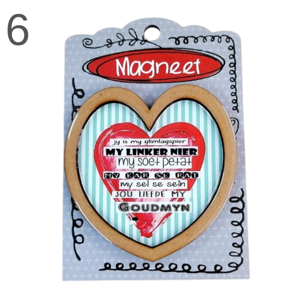 Heart Magnets with backing - ( Various ) - Image 6